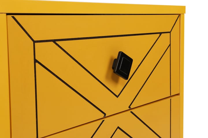 Yöpöytä Shett 50 cm - Keltainen - Yöpöytä
