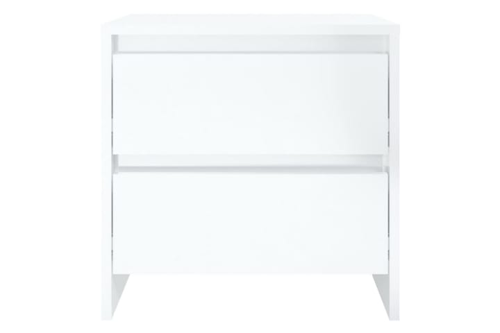 Yöpöytä korkeakiilto valkoinen 45x34,5x44,5 cm lastulevy - Valkoinen - Yöpöytä