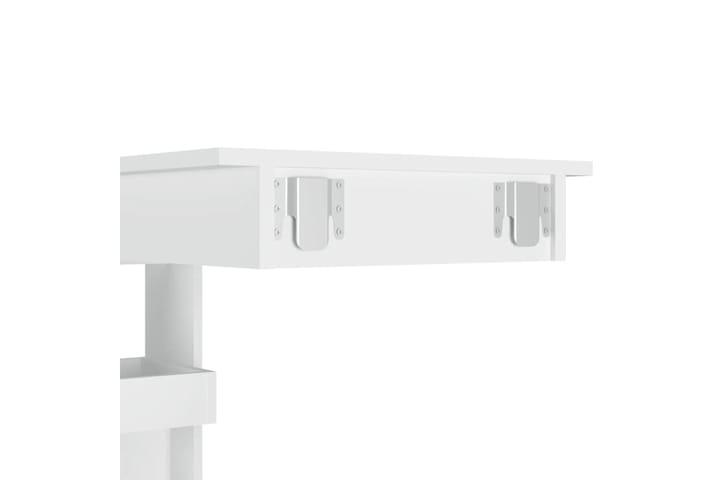 beBasic Seinäkiinnitettävä baaripöytä valk. 102x45x103,5cm tekninen puu - Valkoinen - Baaripöytä