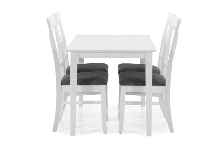 Ruokapöytä Matilda 4 Twain tuolia - Valkoinen - Ruokailuryhmä