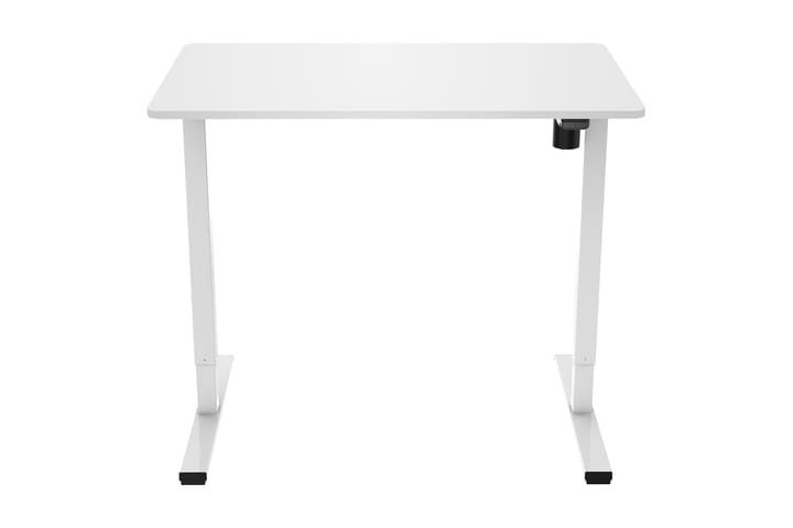 Kirjoituspöytä Shabus 100x60 cm Korkeussäädettävä - Valkoinen - Tietokonep�öytä
 - Sähköpöytä & säädettävä työpöytä - Kirjoituspöytä
