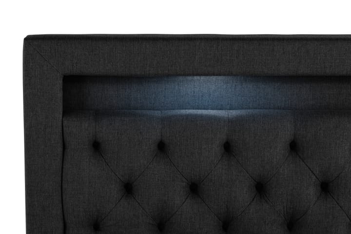 Sänkypaketti Altaneira 160x200 cm laatikkosäilytys - Musta - Sänkypaketti - Sängyt säilytystilalla