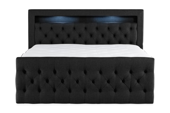 Sänkypaketti Altaneira 180x200 cm laatikkosäilytys - Musta - Sängyt säilytystilalla - Sänkypaketti