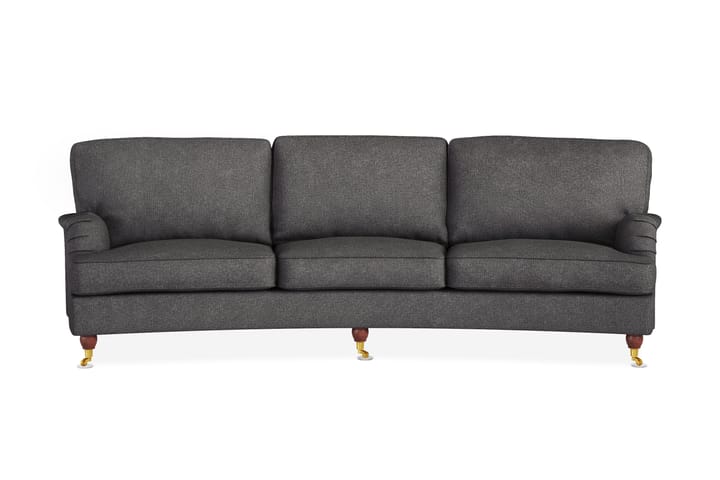 Sohva Oxford Lyx 4:n ist Kaareva - Tummanharmaa - Howard-sohvat - 4:n istuttava sohva