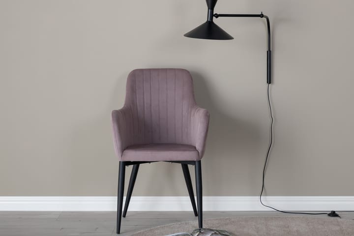 Caspien Käsinojatuoli Vaaleanpunainen - Venture Home - Ruokapöydän tuolit - Meikkituoli - Käsinojallinen tuoli