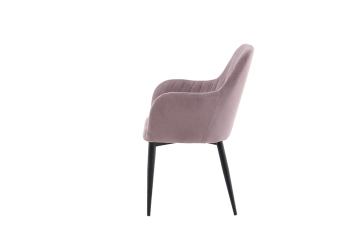 Caspien Käsinojatuoli Vaaleanpunainen - Venture Home - Ruokapöydän tuolit - Meikkituoli - Käsinojallinen tuoli