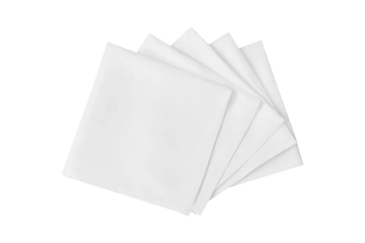 100 Lautasliinaa Valkoinen 50 x 50 cm - Valkoinen - Lautasliina kangas - Keittiötekstiilit