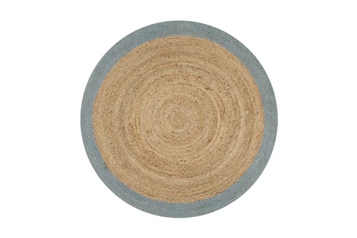 K�äsintehty juuttimatto oliivinvihreällä reunalla 150 cm - Vihreä - Juuttimatto & Hamppumatto - Sisalmatto