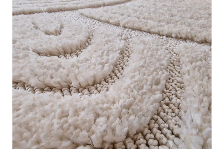 Wiltonmatto Doriane Zen 280x380 cm Valkoinen - Valkoinen - Wilton-matto - Kuviollinen matto & värikäs matto