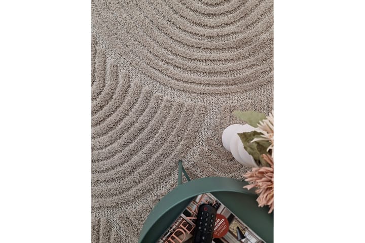 Wiltonmatto Doriane Zen 80x150 cm Pellava - Pellavanbeige - Wilton-matto - Kuviollinen matto & värikäs matto