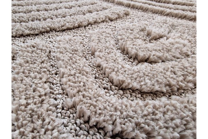 Wiltonmatto Doriane Zen 80x150 cm Pellava - Pellavanbeige - Wilton-matto - Kuviollinen matto & värikäs matto