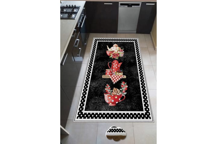 Wiltonmatto Nobutomo 60x100 cm Suorakaide - Monivärinen - Wilton-matto - Kuviollinen matto & värikäs matto