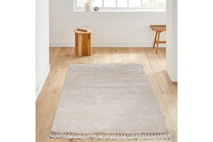 Wiltonmatto Omjone 140x200 cm Suorakaide - Valkoinen - Wilton-matto - Kuviollinen matto & värikäs matto