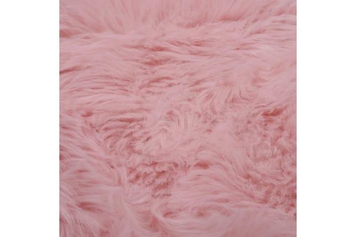 Matto 60x90 cm keinotekoinen lampaannahka pinkki - Pinkki - Parvekematto & terassimatto - Muovimatto