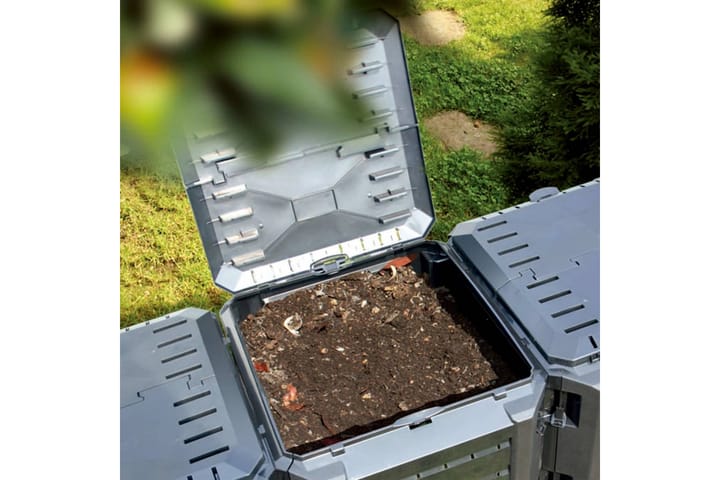 Puutarhan kompostiastia musta 1200 l - Musta - Lämpökompostori & kompostiastia