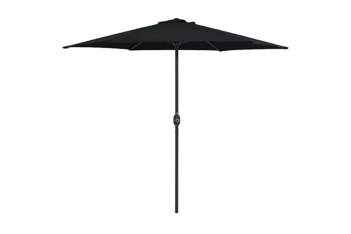 Aurinkovarjo alumiinitanko 270x246 cm musta - Musta - Aurinkovarjo