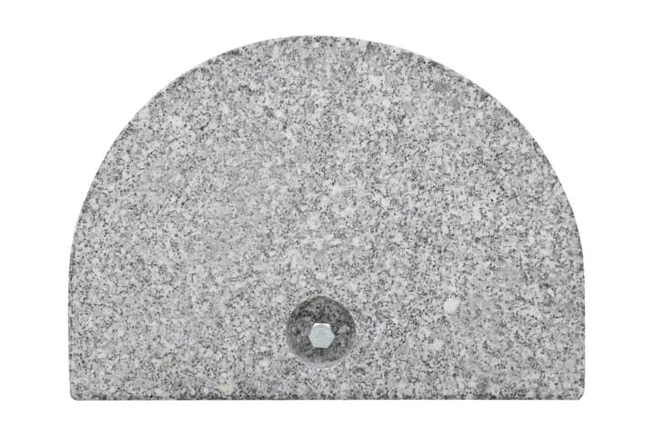 Aurinkovarjon alusta graniitti 10 kg kaareva harmaa - Harmaa - Aurinkovarjon jalka