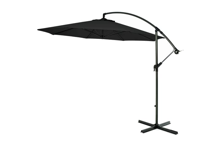 Aurinkovarjo riippuva 300 cm - Musta - Riippuva aurinkovarjo