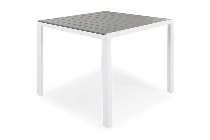 Ruokapöytä Tunis 90x90 cm - Valkoinen/Harmaa - Ruokapöyt�ä terassille