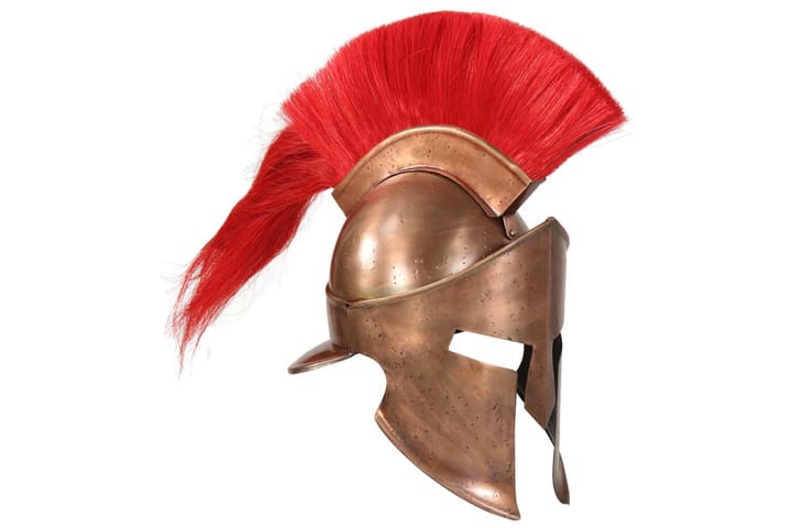 Kreikkaisen sotilaan kypär�ä antiikki kopio LARP hopea teräs - Sisustusesineet