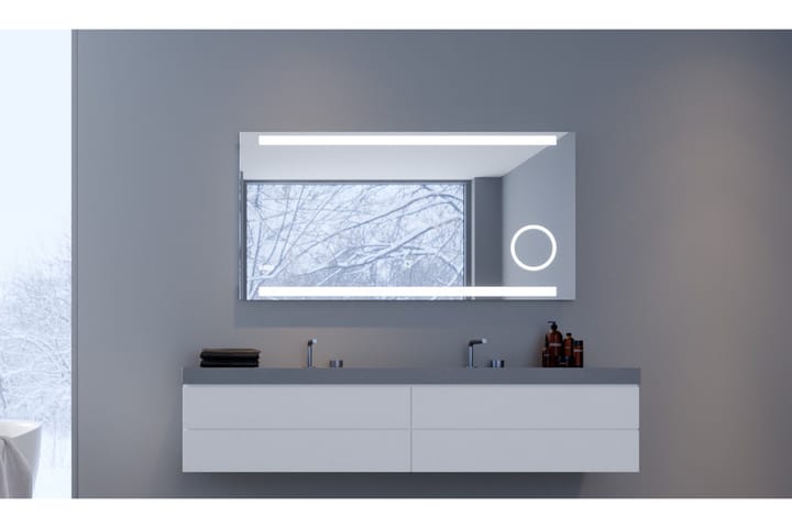 Kylpyhuonepeili Sunnanfors 60 cm LED-valaistus - Peili - Kylpyhuoneen peilit - Kylpyhuonepeili valaistuksella