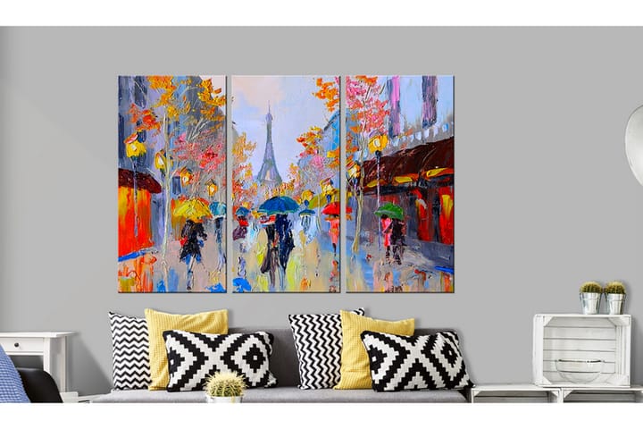 Taulu Rainy Paris 90x60 - Artgeist sp. z o. o. - Canvas-taulu - Seinäkoristeet