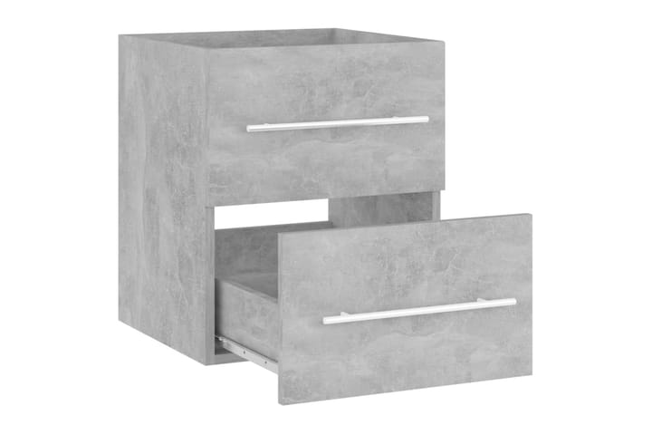 Allaskaappi betoninharmaa 41x38,5x48 cm lastulevy - Harmaa - Allaskaappi