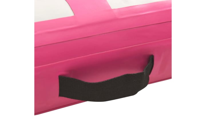 Täytettävä voimistelumatto pumpulla 400x100x20 cm PVC pinkki - Pinkki - Kuntoilutarvikkeet - Joogamatto