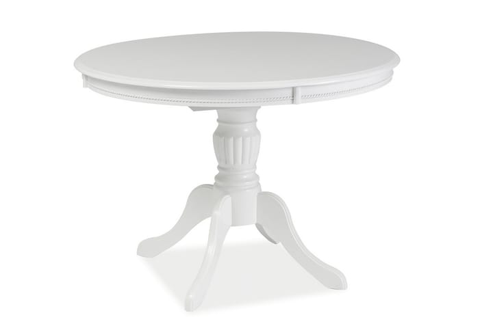 Ruokapöytä Staley Jatkettava 106-141 cm Soikea - Valkoinen - Ruokapöydät & keittiön pöyd�ät