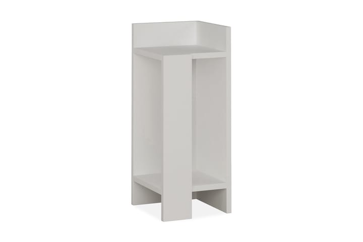 Yöpöytä Lutchan 27 cm Säilytyksellä Hyllyt+ovet Oikea - Valkoinen - Yöpöytä