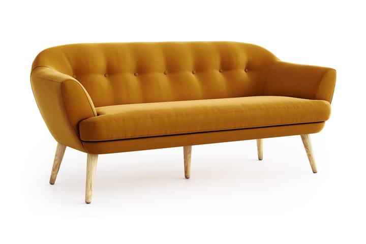 Sohva Xiao 3:n ist - Keltainen - 3:n istuttava sohva - Sohva