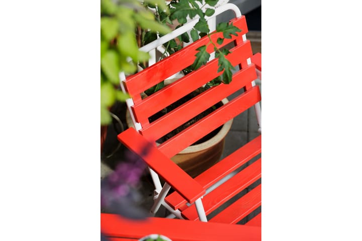 Tuoli Retro 305 punainen/valkoinen - Varax - Ulkotilan ruokatuoli