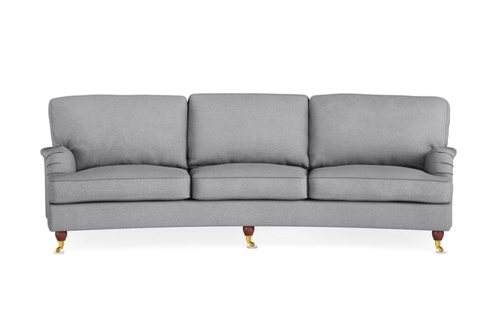 Sohva Oxford Lyx 4:n ist Kaareva - Harmaa - Howard-sohvat - 4:n istuttava sohva