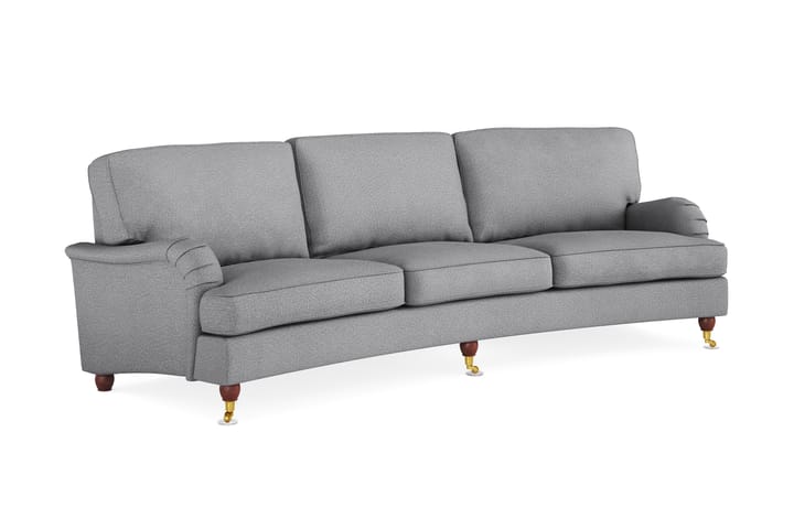 Sohva Oxford Lyx 4:n ist Kaareva - Harmaa - Howard-sohvat - 4:n istuttava sohva