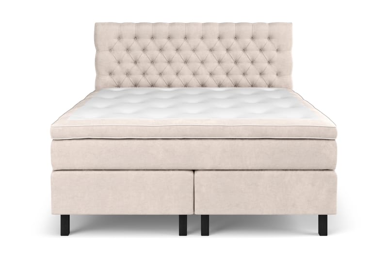 Sänkypaketti Estelle 180x200 cm Sametti - Beige - Huonekalut - Sänky - Sänkypaketti