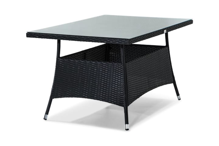 Ruokapöytä Thor 140x90 cm - Musta - Ruokapöytä terassille