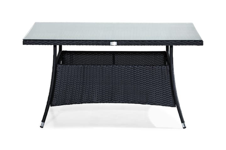Ruokapöytä Thor 140x90 cm - Musta - Ruokapöytä terassille