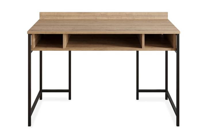 Kirjoituspöytä Kerkejaure 120 cm Säilytyksellä Hyllyt - Musta - Tietokonepöytä
 - Kirjoituspöytä