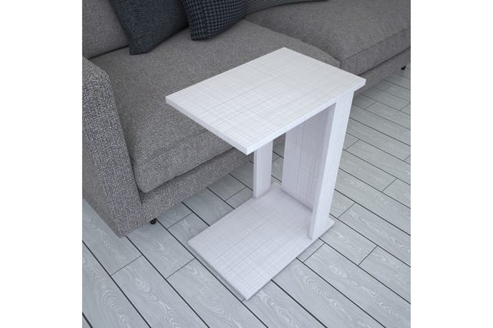 Sivupöytä Kyrkbyn - Valkoinen - Tarjotinpöytä & pikkupöytä - Lamppupöytä