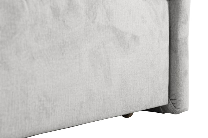 Sänkypaketti Altaneira 160x200 cm Sametti laatikkosäilytys - Harmaa - Sänkypaketti - Sängyt säilytystilalla