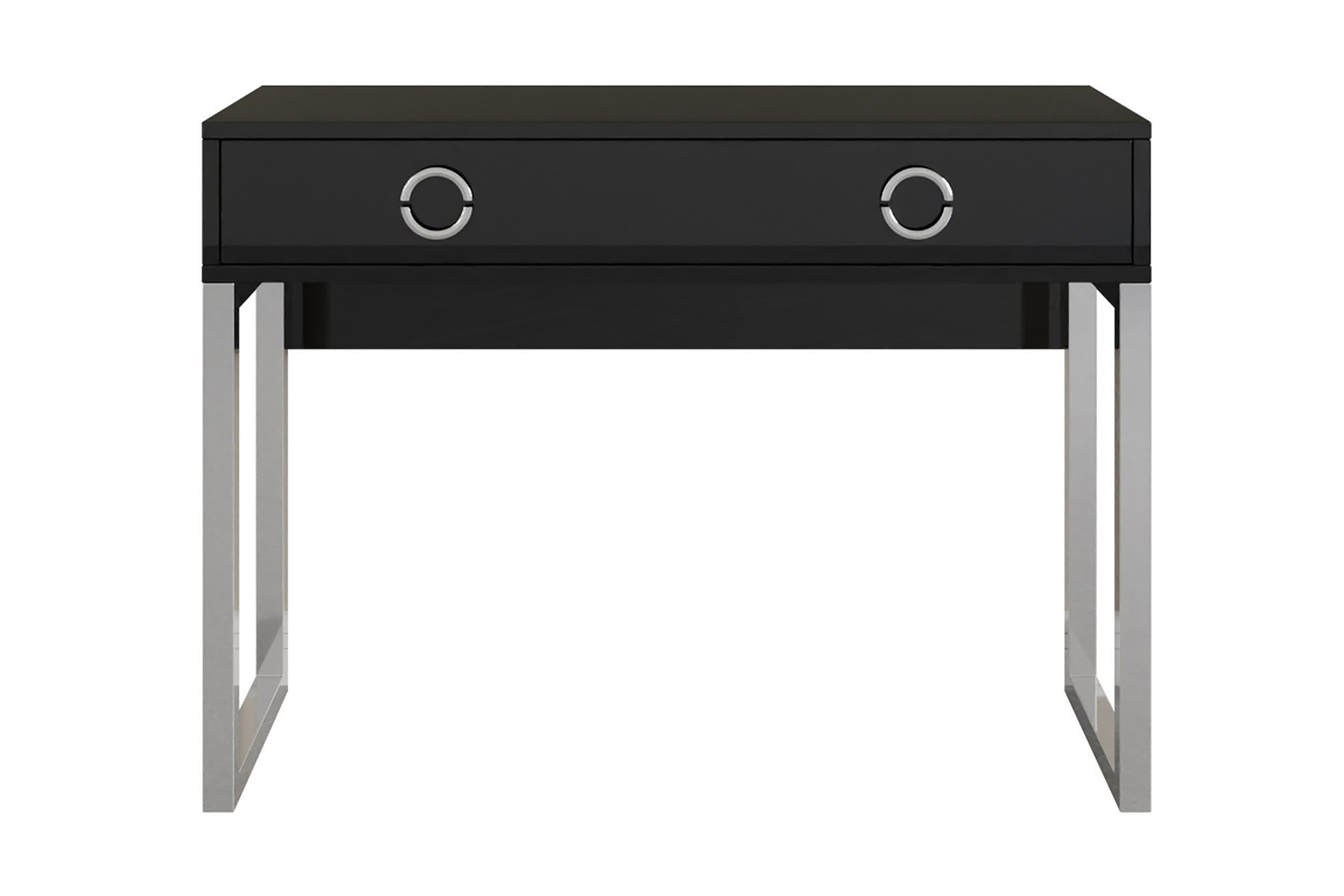 Kirjoituspöytä Iguanzo 110 cm - Musta/Kromi