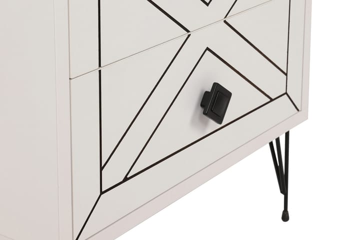 Yöpöytä Shett 50 cm - Valkoinen - Yöpöytä