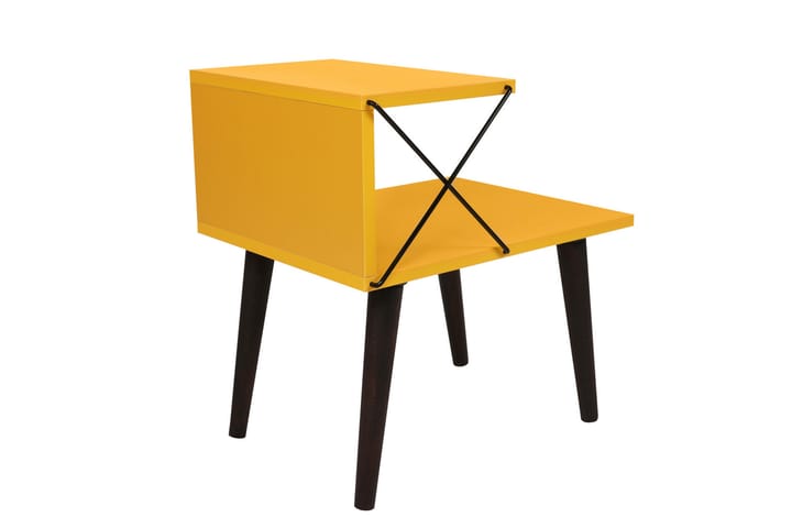 Yöpöytä Ashlanna 50 cm - Keltainen - Yöpöytä