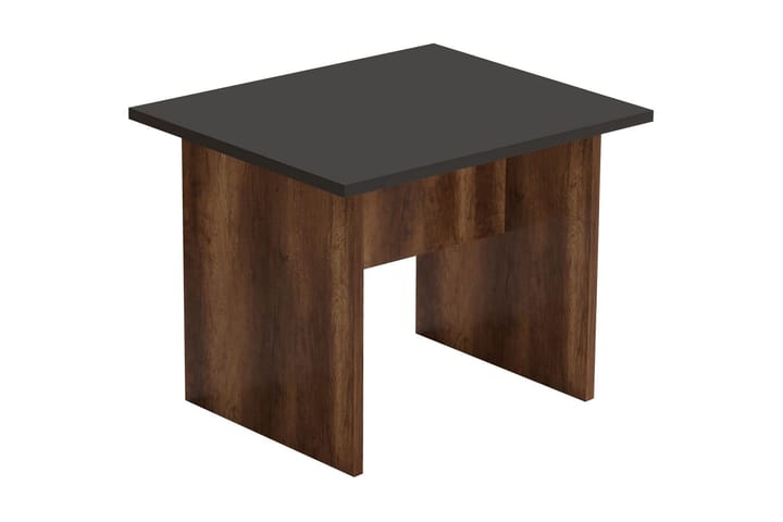 Sohvapöytä Tully 60 cm - Tiikki/Antrasiitti - Sohvapöytä