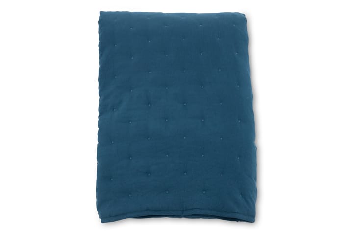 Päiväpeite Weasela 260x260 cm - Sininen - Parisängyn päiväpeitto - Vuodevaatteet - Yhden hengen sängyn päiväpeitto