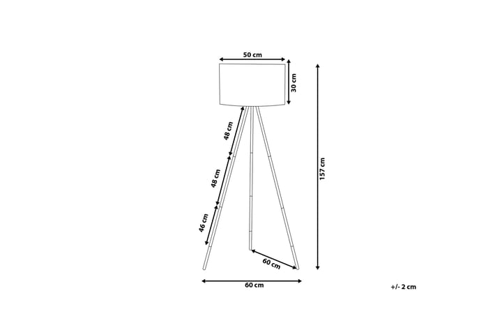 Lattiavalaisin Tobol 157 cm - Olohuoneen valaisin - Lightbox - Kaarivalaisin - 3-vartinen lattiavalaisin - Tiffanylamppu - Verkkovalaisin - 2-vartinen lattiavalaisin - Lattiavalaisin - PH lamppu - Riisipaperivalaisin - 5-vartinen lattiavalaisin - Uplight lattiavalaisin