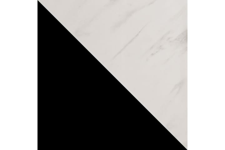 Vaatekaappi Peilillä Marmesa 100 cm Marmorikuvio - Musta/Valkoinen/Kulta - Vaatekaappi