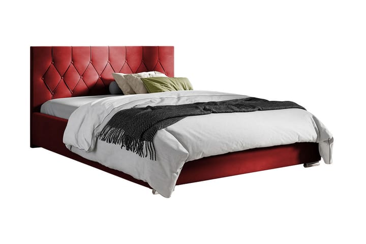 Sänky 207x222 cm - Punainen - Sänkykehikot & sängynrungot