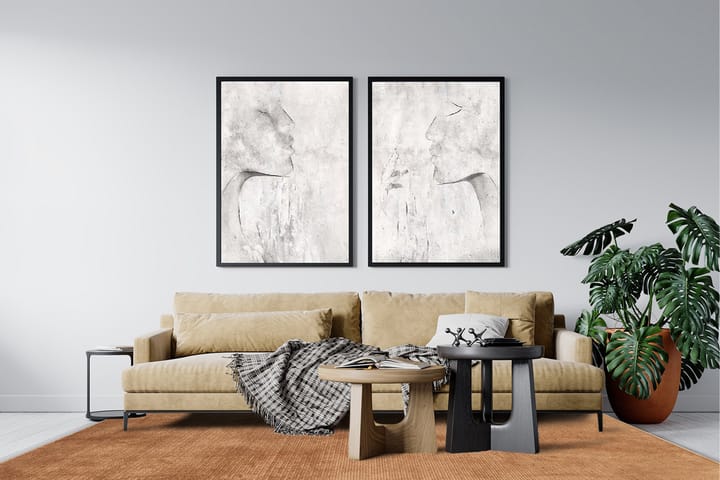 Viskoosimatto Amore Plain 160x230 cm Terrakotta - Terrakotta - Viskoosimatto & keinosilkkimatto