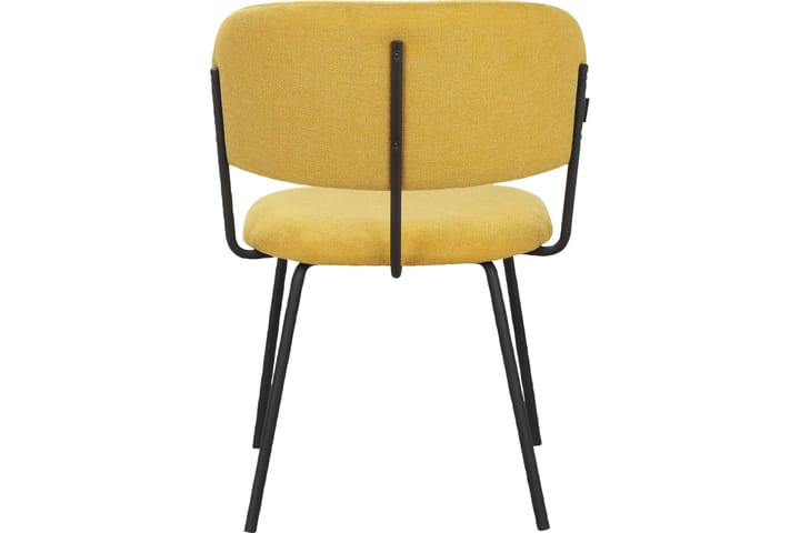 Käsinojallinen tuoli Kadure - Keltainen - Ruokapöydän tuolit